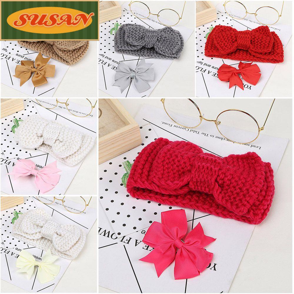 SUSANS Vòng Cổ Thắt Nơ + Kẹp Tóc Dễ Thương Cho Bé