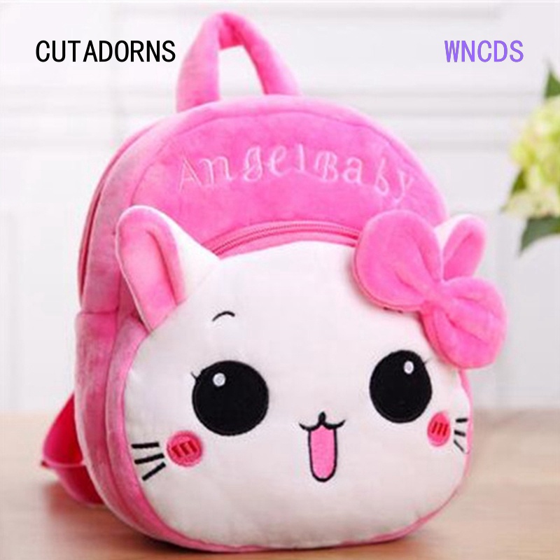 Ba Lô Đi Học Kiểu Hoạt Hình Nhồi Bông Dễ Thương Cho Bé Mẫu Giáo