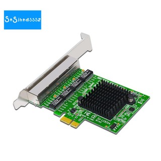 Card mạng ethernet / ethernet / lan pci-e realtek rj45 4 cổng thẻ