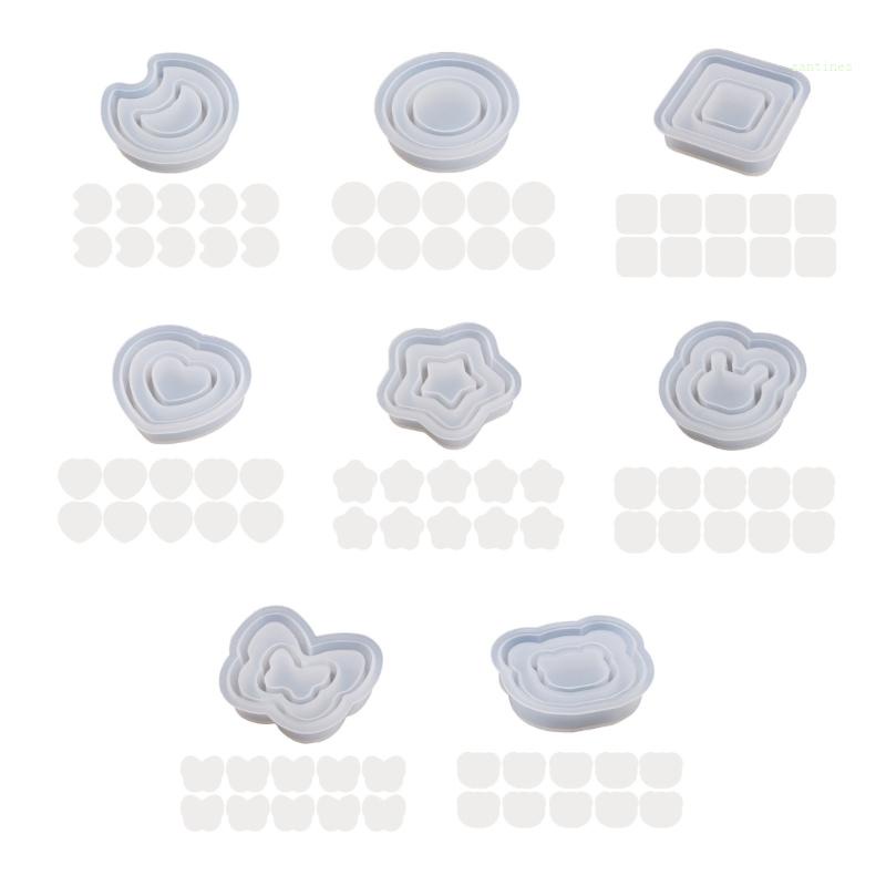 Khuôn Silicone Làm Móc Khóa Hình Gấu Lắc Cát Chảy Xinh Xắn