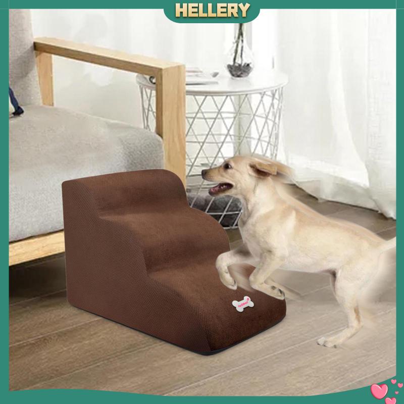 Bậc Thang Leo 3 Bậc Mềm Mại Chống Trượt Có Thể Tháo Rời Cho Thú Cưng