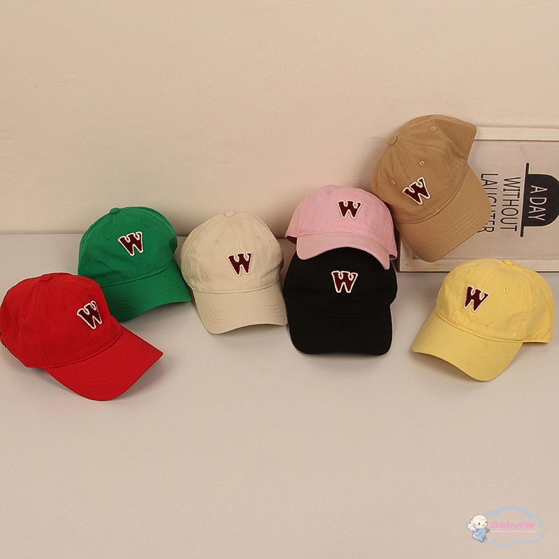 Mũ Lưỡi Trai Thêu Chữ Bằng Vải Cotton Cho Bé