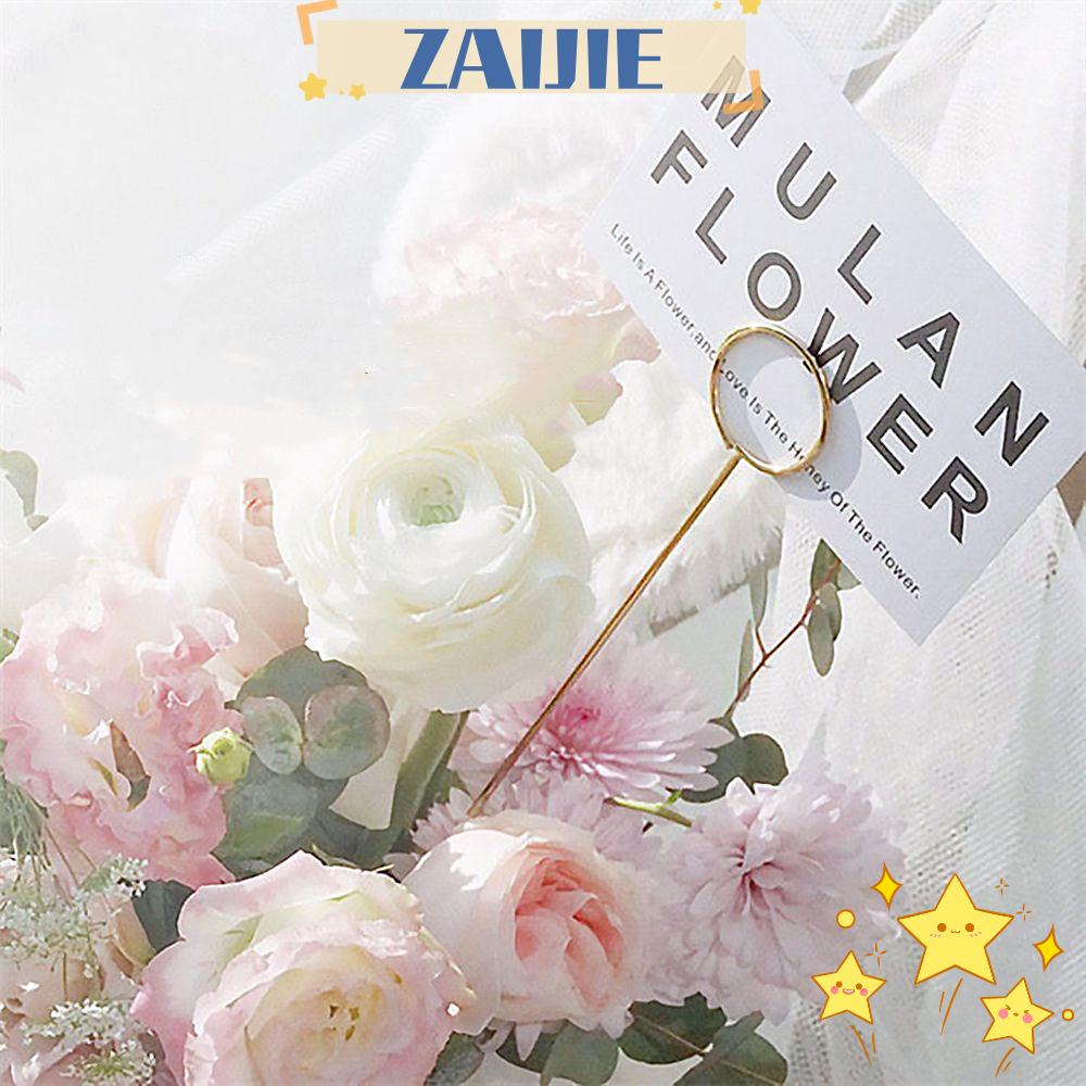 ZAIJIE24 10 Kẹp Kim Loại Giữ Thẻ Quà Tặng