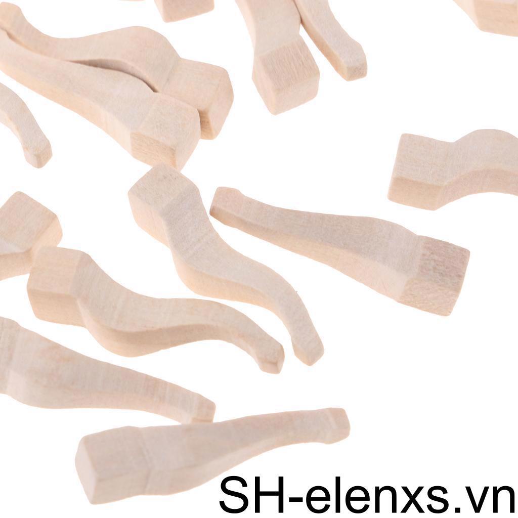 Set 10 Chân Bàn Gỗ Tỉ Lệ 1 / 12 Trang Trí Nhà Búp Bê