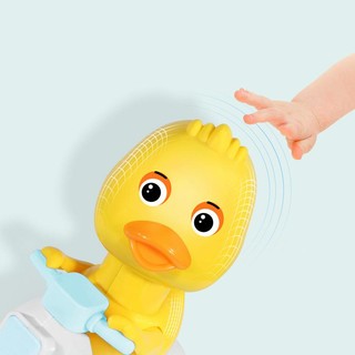 Đồ Chơi Trẻ Em Vịt Đi Xe Máy Chạy Cót, Chạy Đà Cho Bé