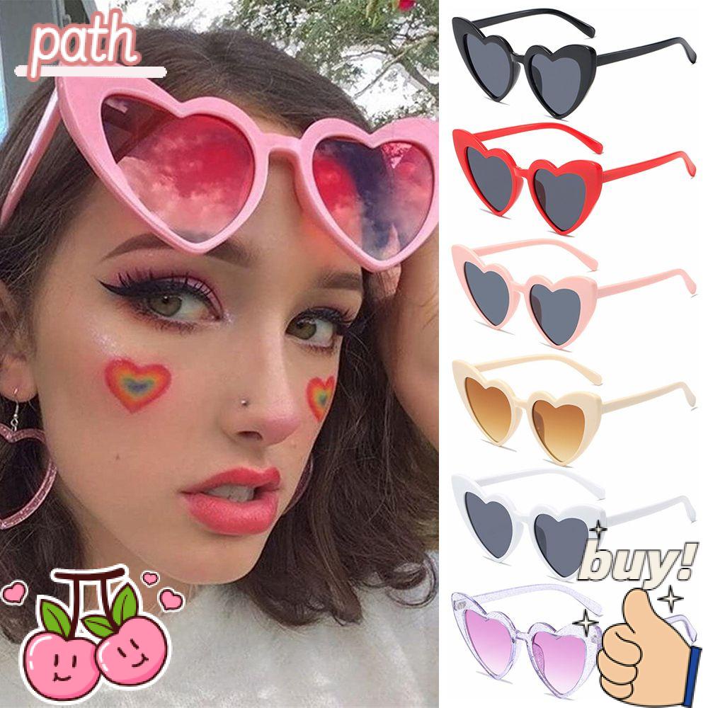 PATH Kính Mát Hình Trái Tim Phong Cách Retro