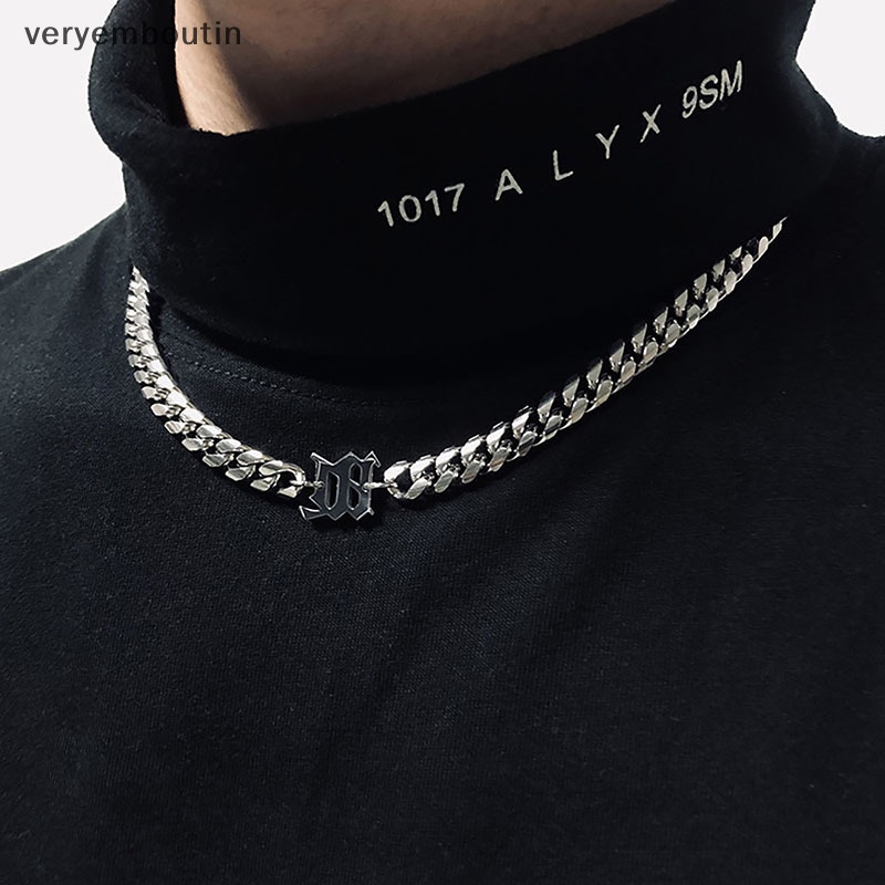 Vòng cổ Kim Loại Mặt Chữ M Phong Cách Punk Hip Hop Cá Tính