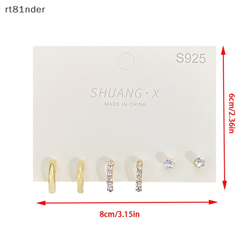 1 Bộ Khuyên Tai Kim Loại Hình Tròn Nhỏ Thời Trang Dành Cho Nữ