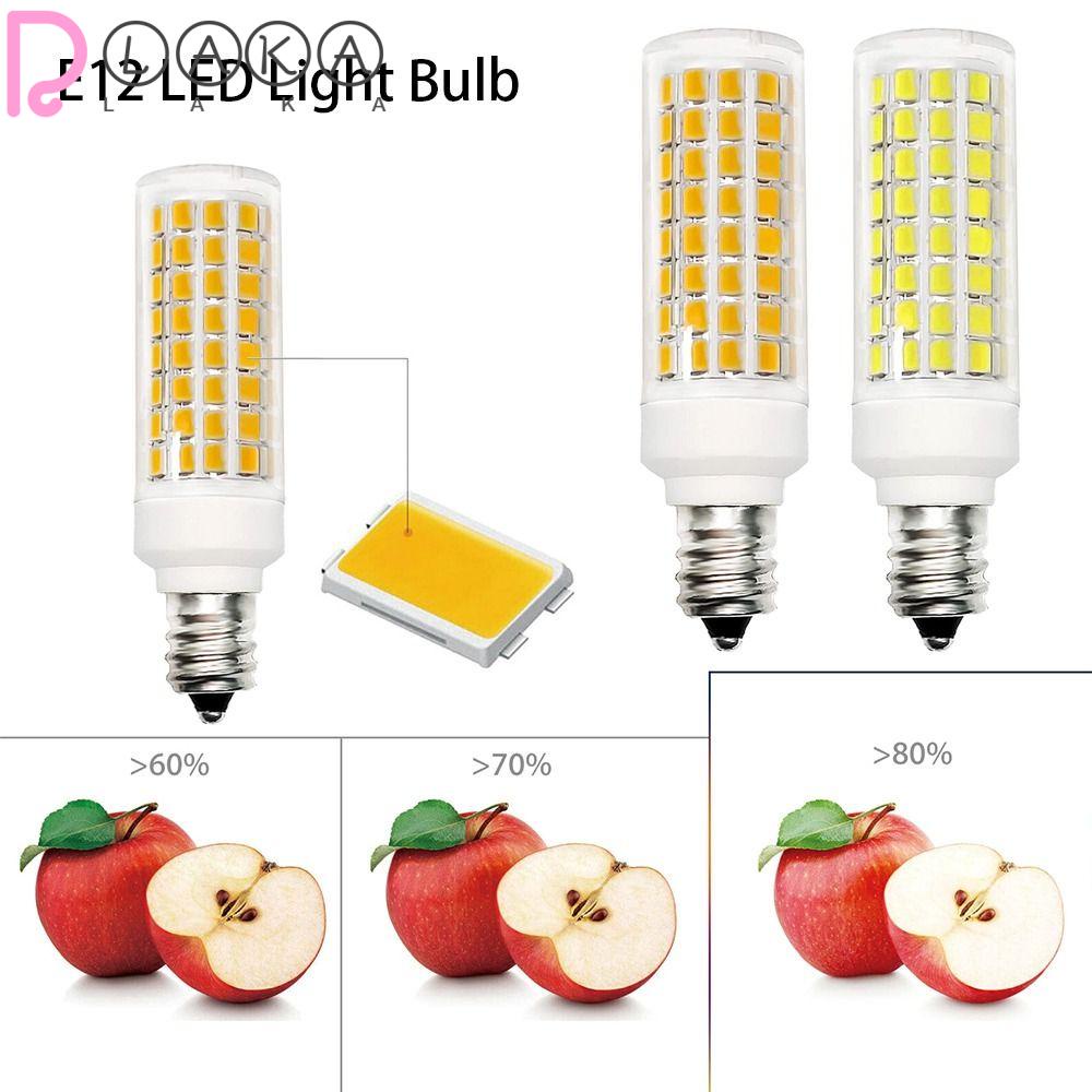 LAKAMIER Bóng Đèn LED E12 Ánh Sáng Trắng Ấm 3000K Dùng Trang Trí Nội Thất
