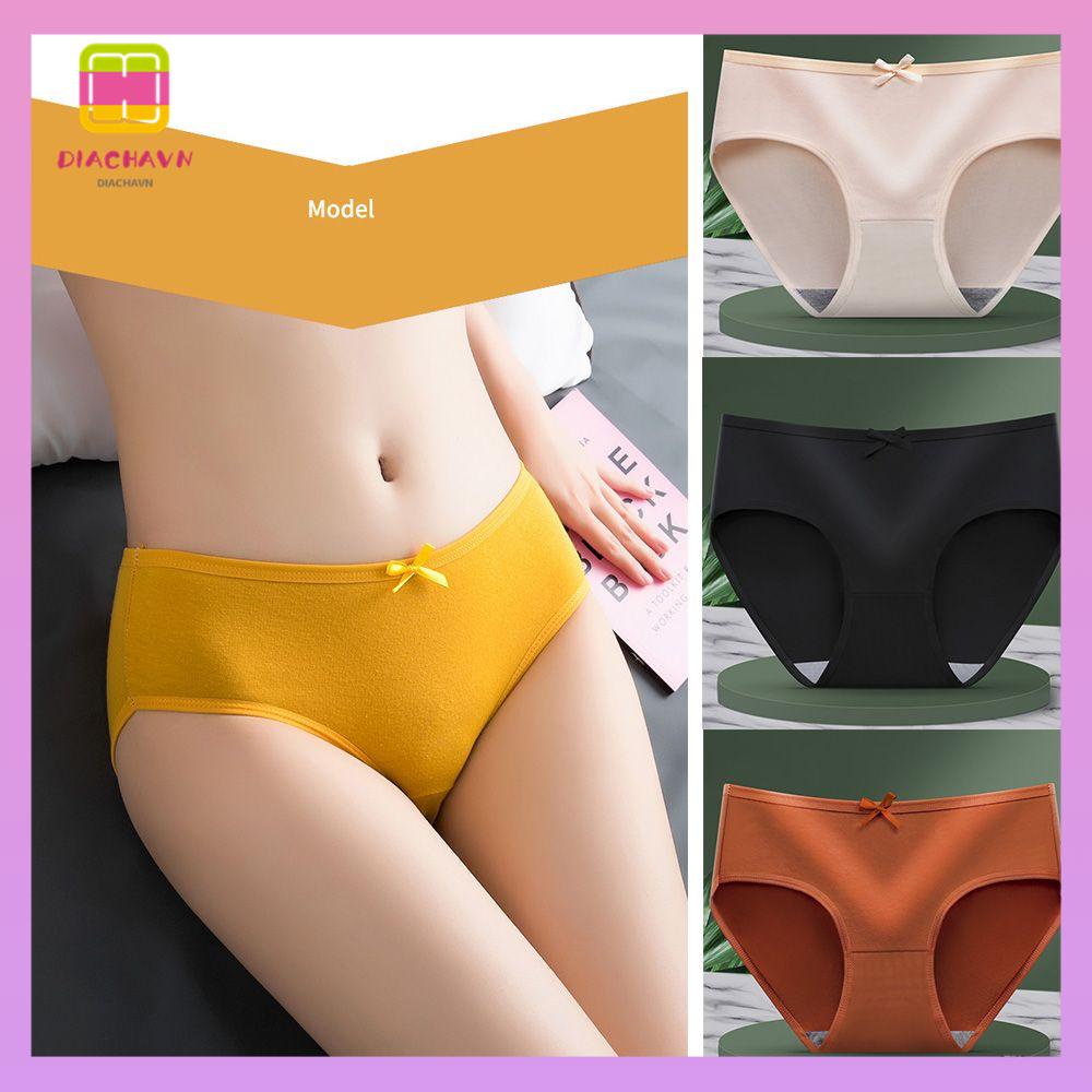 DIACHAVN Quần Lót Chất Cotton Thiết Kế Quyến Rũ Cho Phái Nữ