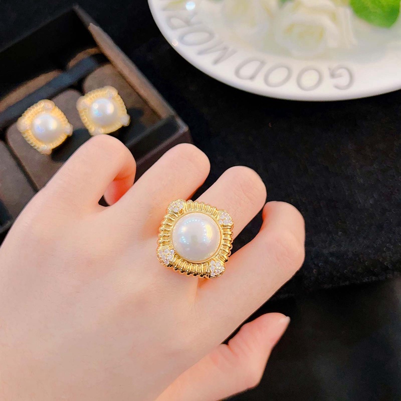 Ygt Bộ Khuyên Tai Đính Ngọc Trai Trắng Phong Cách Ý Cổ Điển Sang Trọng Thời Trang Cho Nữ
