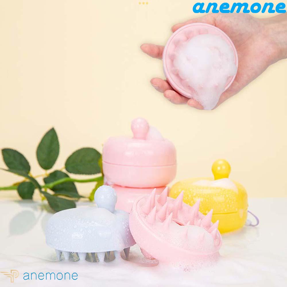 ANEMONE Lược Gội Đầu Bằng Nhựa TPE Màu Sắc Macaron Chăm Sóc Cơ Thể
