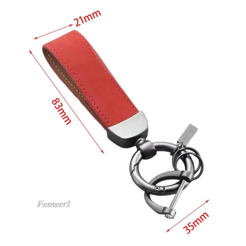 Móc Chìa Khóa Bằng Da PU Chống Mòn Thời Trang Cho Nam