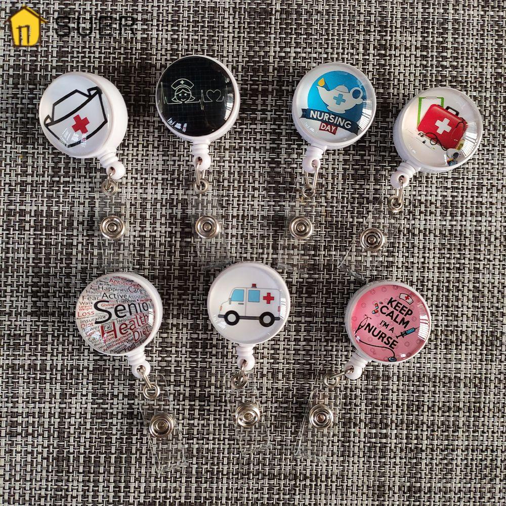 SUENIN Giá Đỡ Huy Hiệu Có Thể Thu Gọn 9 Kiểu Kẹp Xoay Dùng Để Trang Trí Y Tá / Bác Sĩ