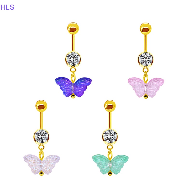 Khuyên Rốn Hình Bướm Bằng Thép Không Gỉ Cá Tính