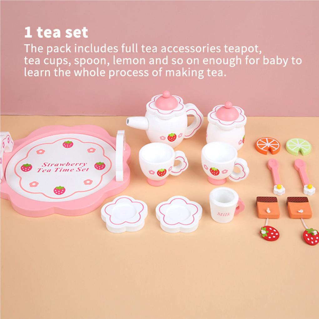 Bộ Đồ Chơi Uống Trà Bằng Gỗ Giáo Dục Sớm Cho Bé