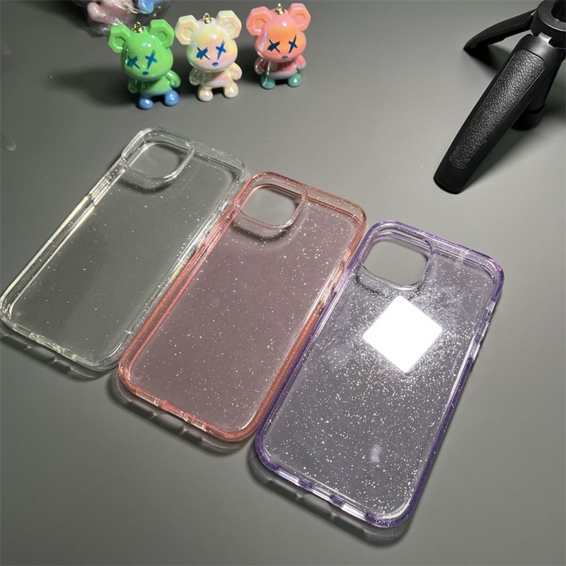 Ốp Điện Thoại Nhựa Cứng Trong Suốt Kim Tuyến Cho Iphone 14 13 12 11 Pro Max 12pro 13pro 14pro PLUS