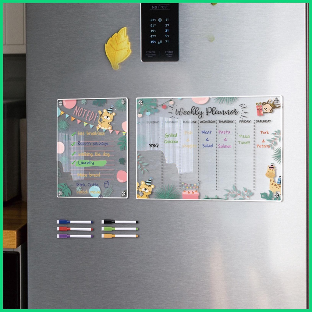 Lịch Lên Kế Hoạch Hàng Tuần Từ Tính Bằng Acrylic Trong Suốt Cho jiwvn