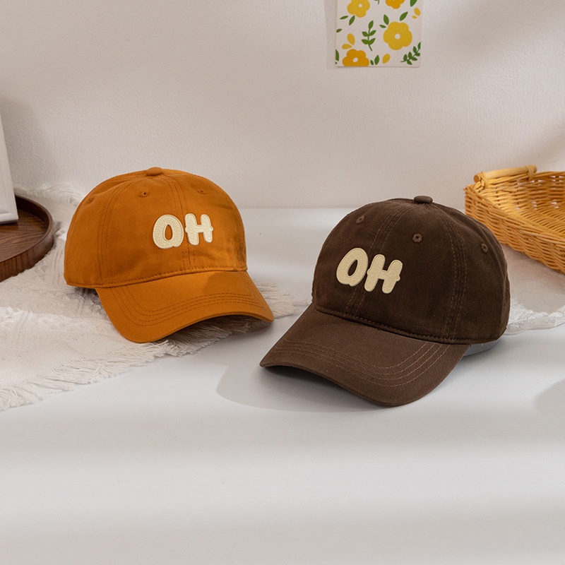 Mũ Lưỡi Trai Thêu Chữ OH Phong Cách Hàn Quốc Cho Bé