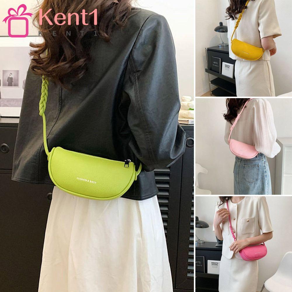 KENT1 Túi Xách Da Kẹp Nách Thiết Kế Đơn Giản Sang Trọng Cho Nữ