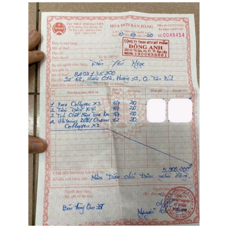 Kem Face Collagen X3 Đông Anh 20g chính hãng