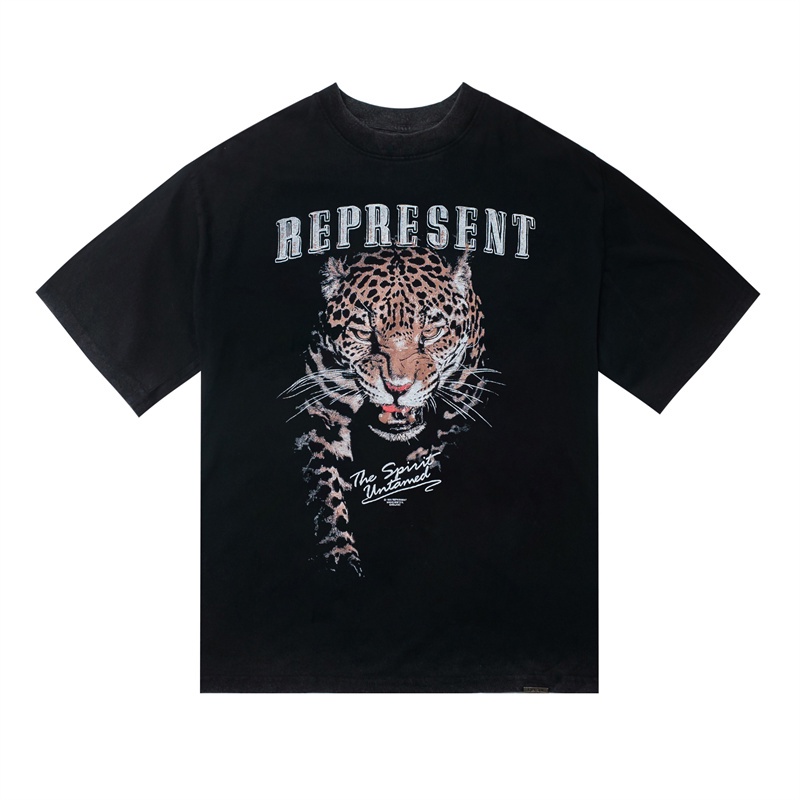 Áo Thun Tay Ngắn Cổ Tròn In Hình Báo Đốm REP88RES88ENT 88