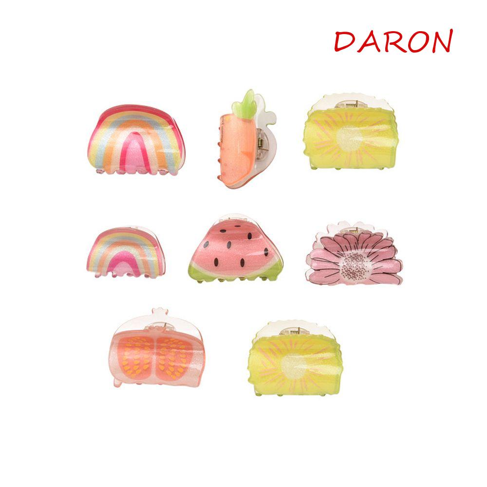DARON Kẹp Tóc Cà Rốt / Hoa Cúc / Chanh Thời Trang Retro Hàn Quốc