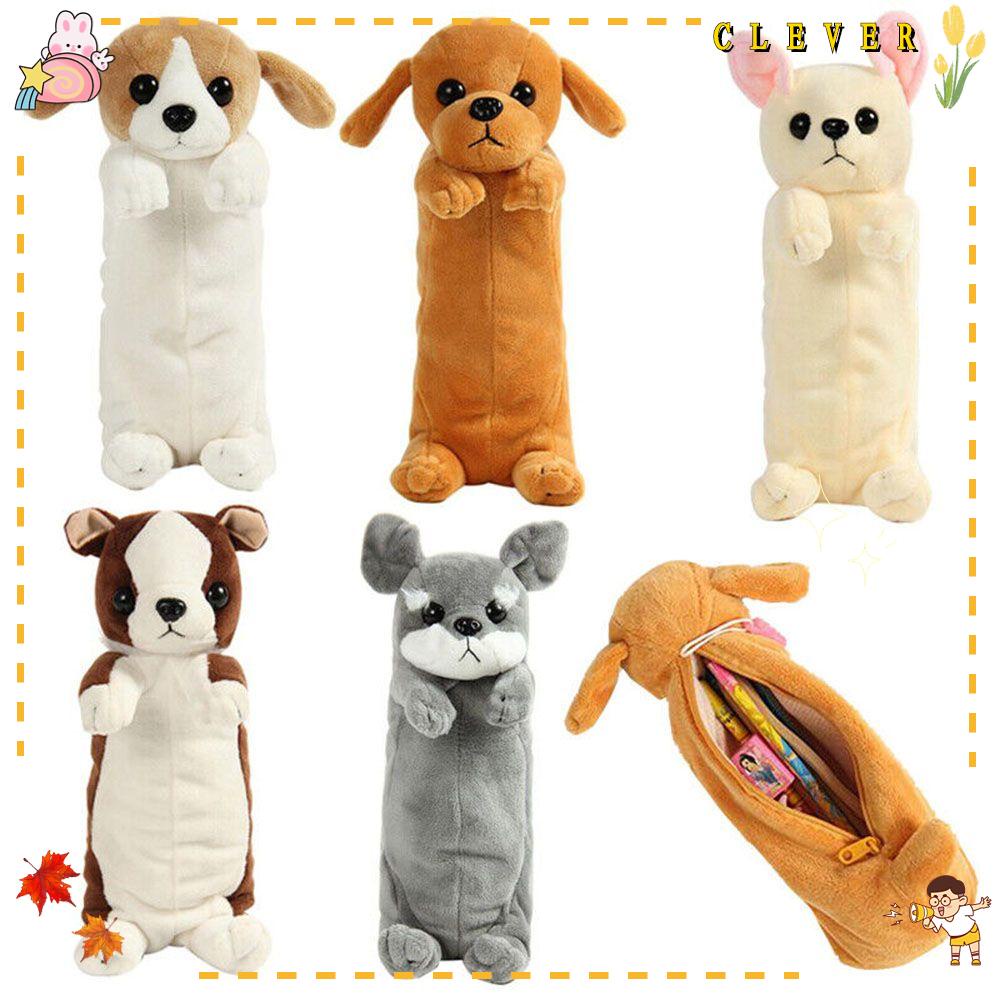 CLEVER 1 Túi Đựng Bút Hình Thú Hoạt Hình Đáng Yêu