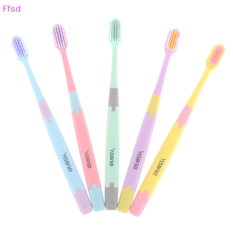 Bộ 5 Bàn Chải Đánh Răng Lông Mềm Thân Thiện Với Môi Trường