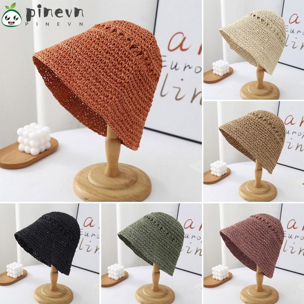 PINEVN Mũ Cói Rộng Vành Thiết Kế Trẻ Trung Hợp Thời Trang Hè