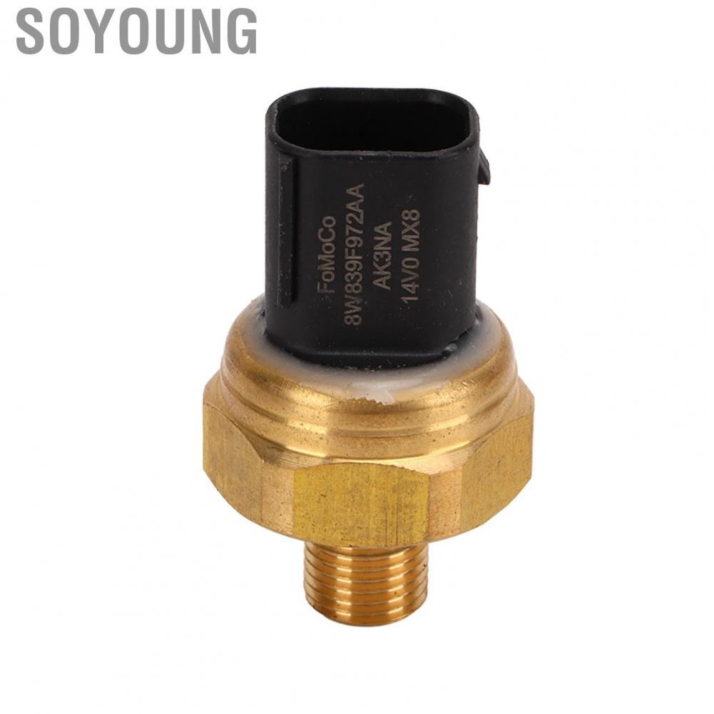 Soyoung Fuel Rail Pressure    Aging Durable Practical Copper 8W839F972AA for Car