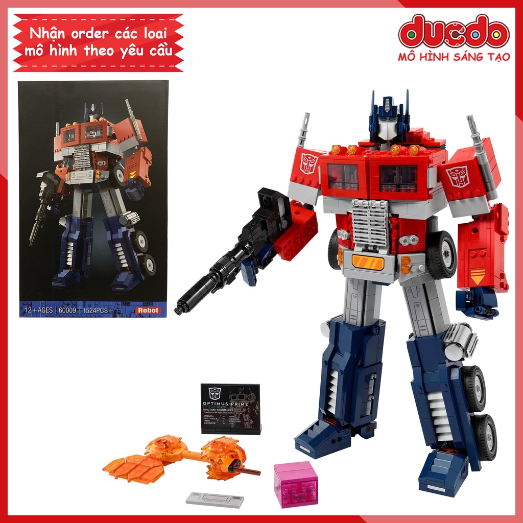 60009 Lắp ghép Optimus Prime Transformers biến hình thành oto được - Đồ chơi Xếp hình Mô hình Minifigures Mini 10302