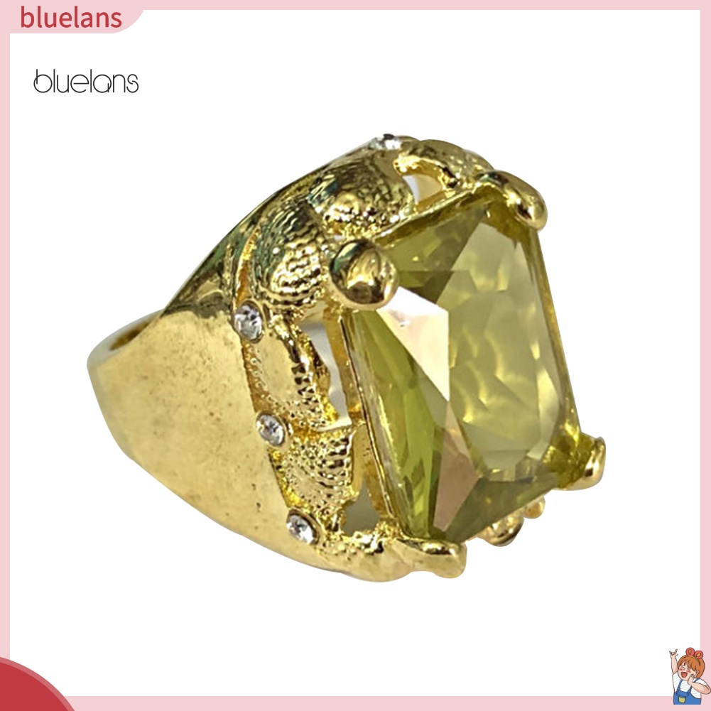 Nhẫn Đính Hôn Unisex Mặt Giả Cắt Lớn Tuyệt Đẹp