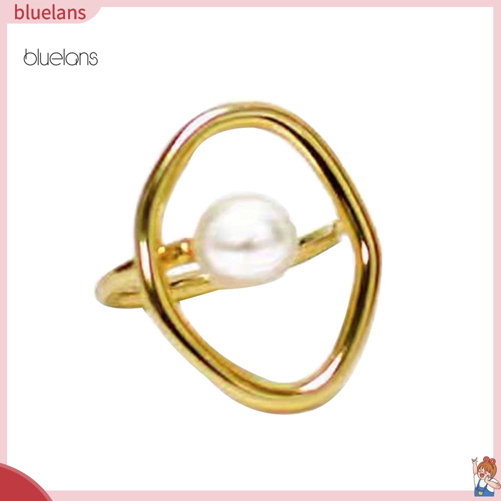 Nhẫn Đính Ngọc Trai Nhân Tạo Thời Trang Dành Cho Nữ