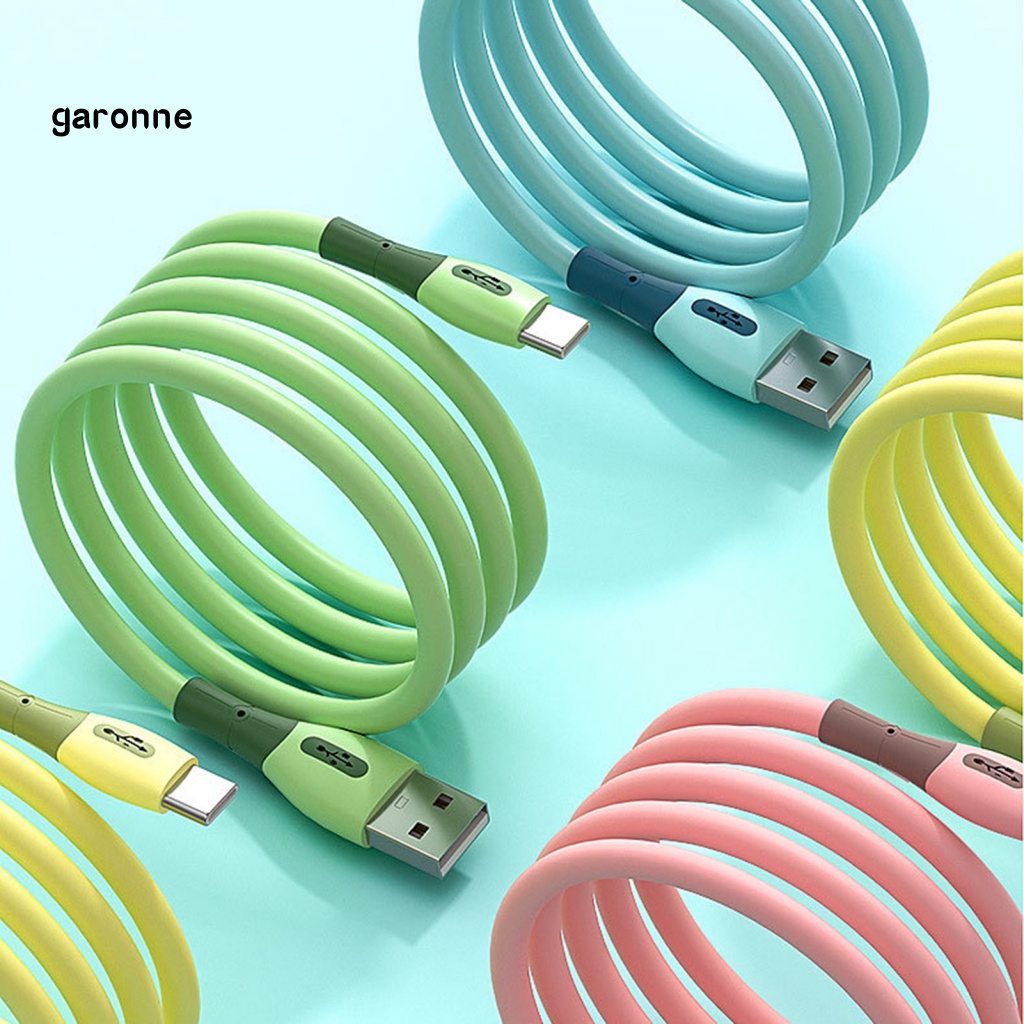 Dây Cáp Sạc Nhanh 12m 3A Bằng Silicon Cho Android / Type-C / iOS