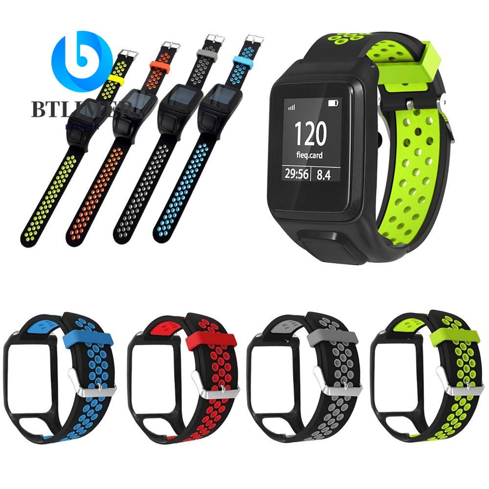 BTLIMER Dây Đeo Thay Thế Chất Liệu Silicon Màu Trơn Cho OMTOM Runner 2 3 Adventurer Spark