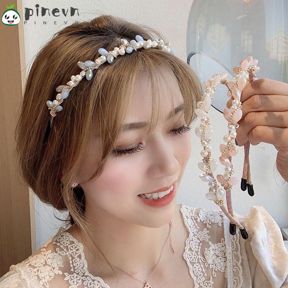 PINEVN Băng Đô Đính Hạt Pha Lê Sang Trọng