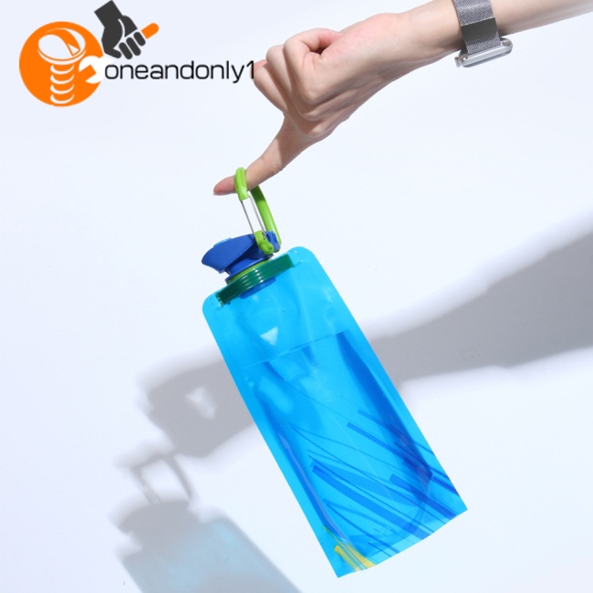 Bình Nước Thể Thao 700ml Chống Thấm Nước Có Thể Gấp Gọn Tiện Dụng