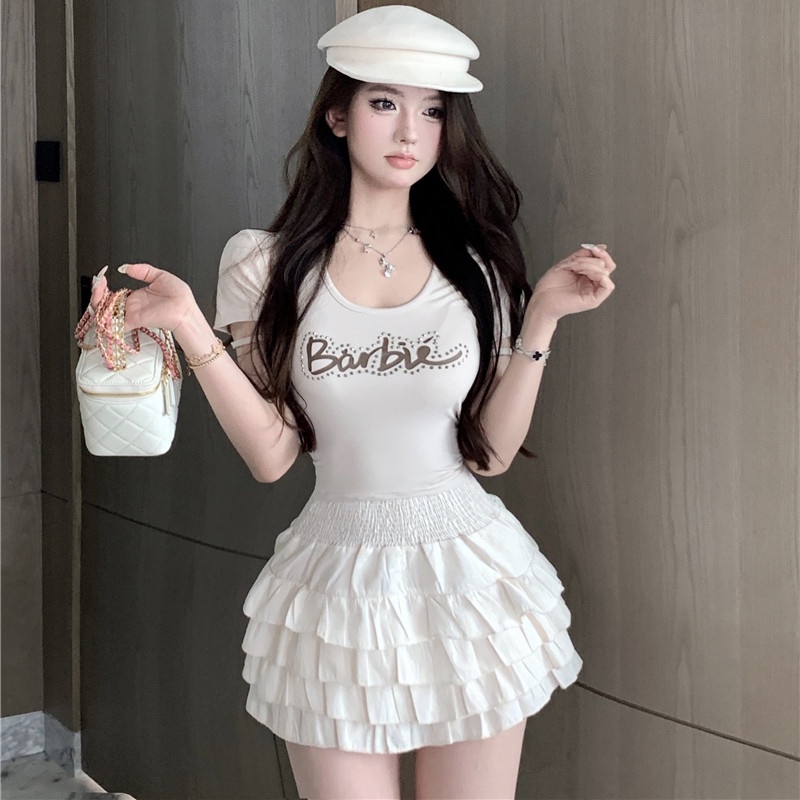Áo Thun Tay Ngắn In Chữ Đơn Giản Trẻ Trung Hợp Thời Trang