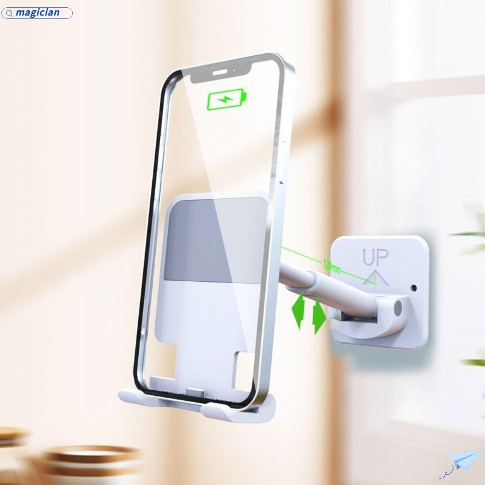 MAG Giá Đỡ Điện Thoại Gắn Tường Bằng Nhựa Có Thể Gập Lại Tiện Dụng