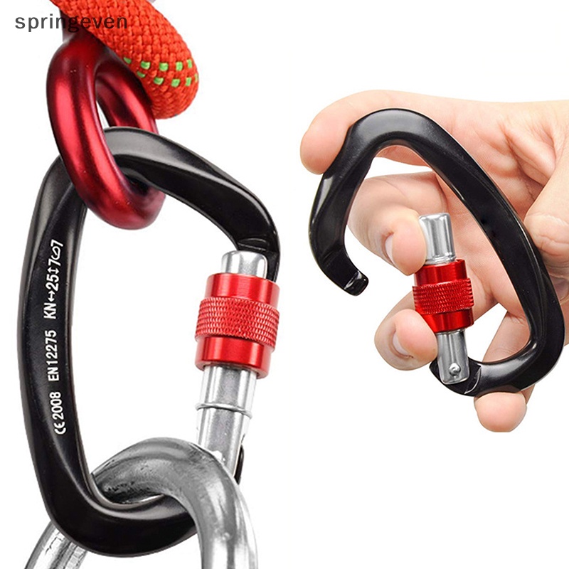 Móc Khóa Leo Núi / Tập Yoga Hình Chữ D Bằng Nhôm Tiện Dụng