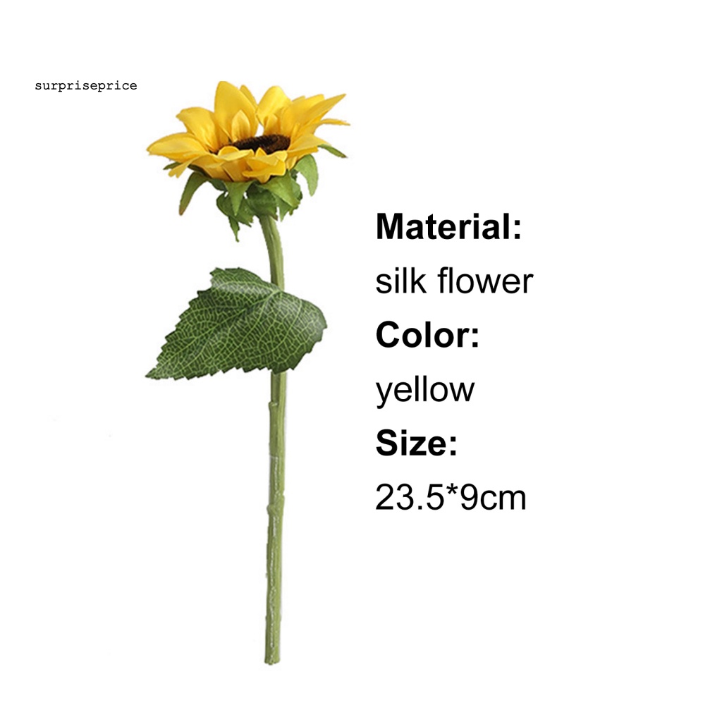 Bó Hoa Hướng Dương Giả Bằng Lụa Màu Sắc Tươi Sáng Đa Ứng Dụng Cho SPA