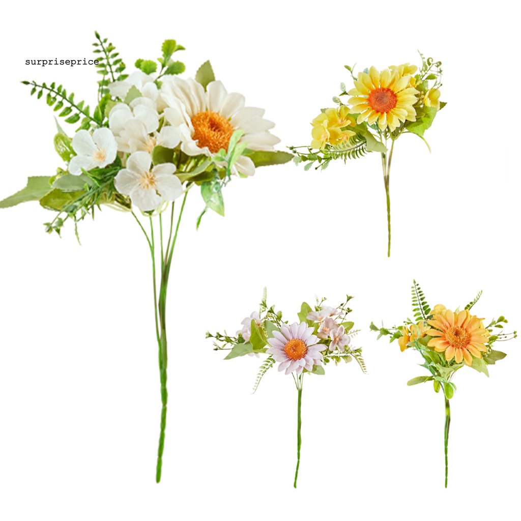 Hoa Hướng Dương Nhân Tạo Bằng Lụa Không Phai Màu Sống Động Bắt Mắt Cho SPA