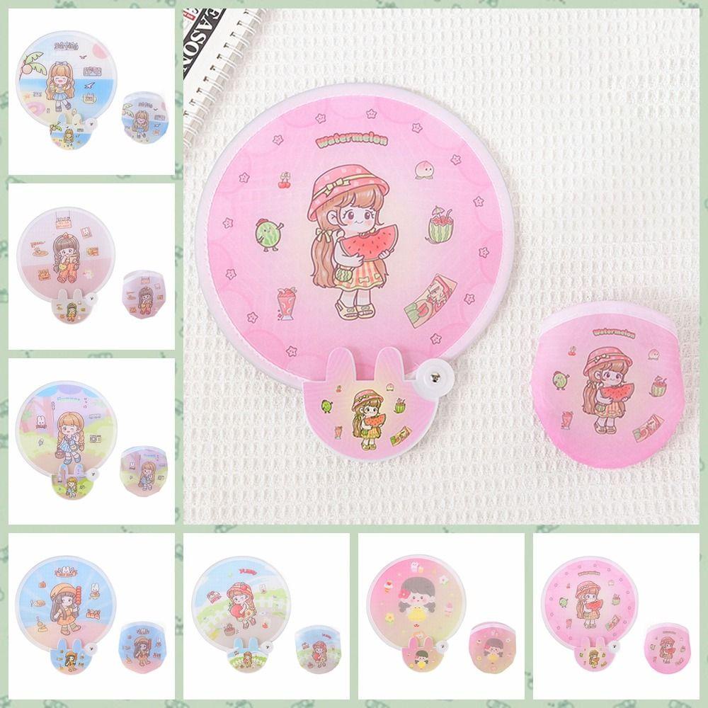 26EDIE Quạt Gấp Hình Tròn Có Túi Và Đĩa Bay Tròn Bằng Vải Dành Cho Trẻ Em