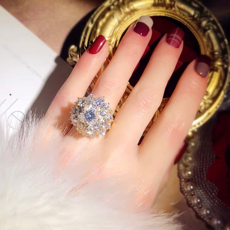 Nhẫn Hở Hình Cây Thông Giáng Sinh Chất Lượng Cao Cho Nữ