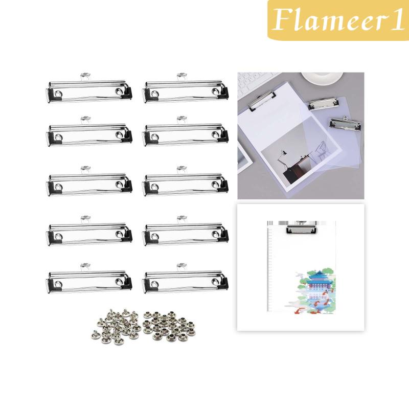 Set 10 Kẹp Sắt Kẹp Tài Liệu Với Chân Cao Su Tiện Dụng