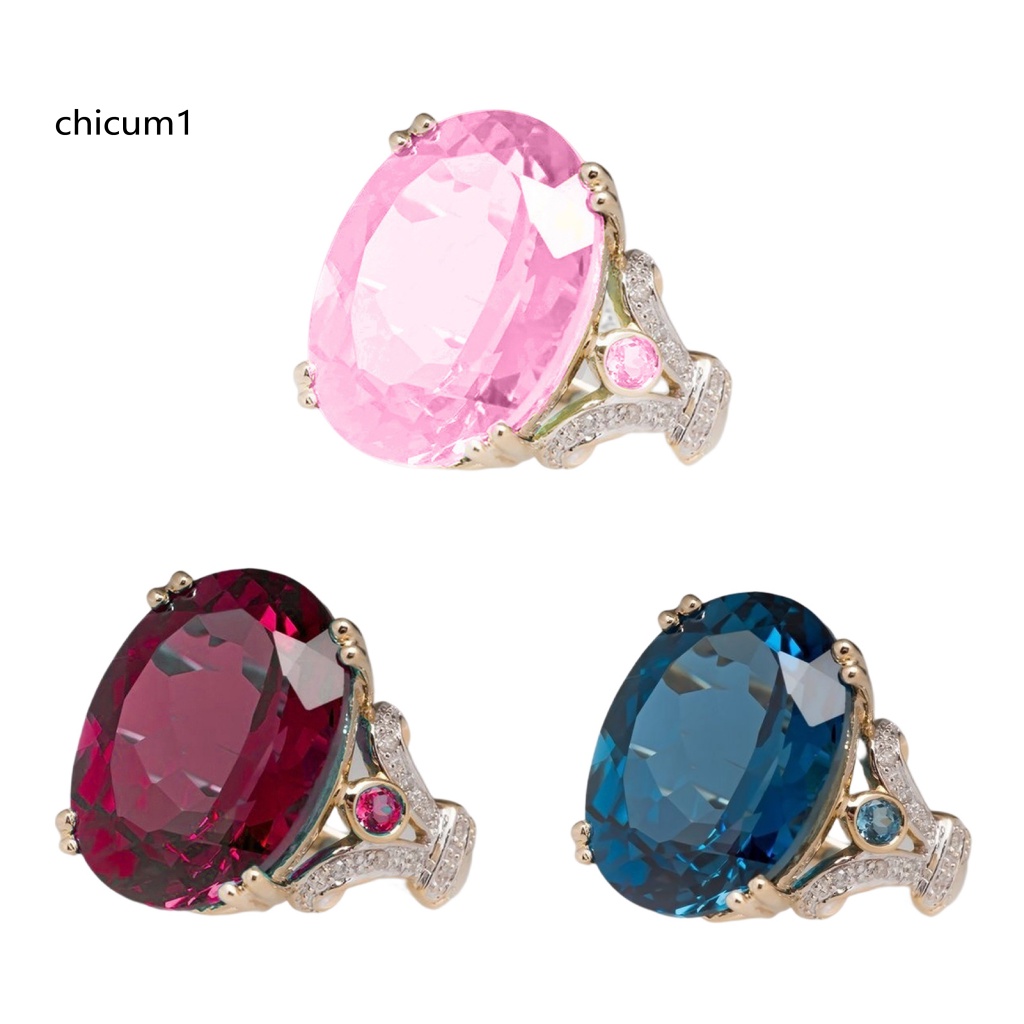 Nhẫn Đính Hôn Mạ Điện Hai Màu Sắc Sáng Bóng Phong Cách Vintage Dành Cho Nữ