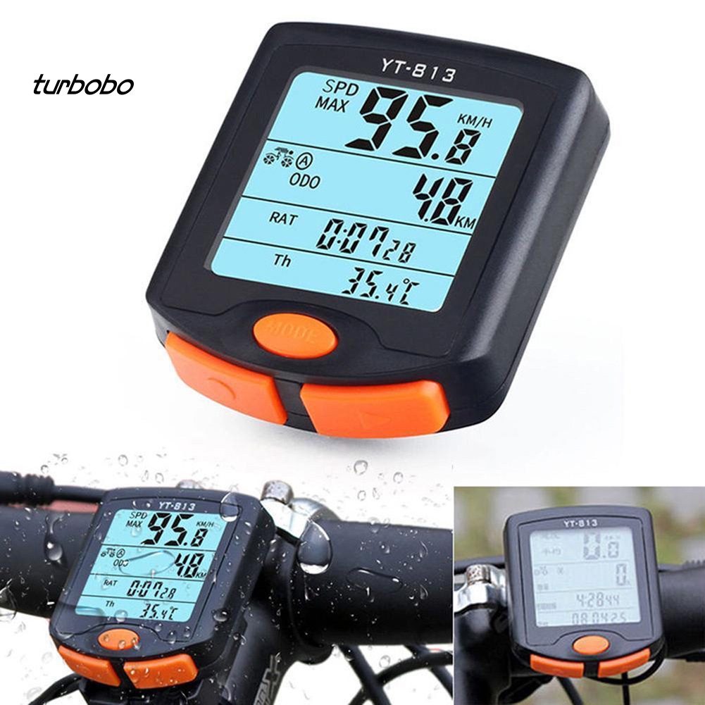 Đồng Hồ Đo Tốc Độ Xe Đạp Có Dây turbobo YT-813