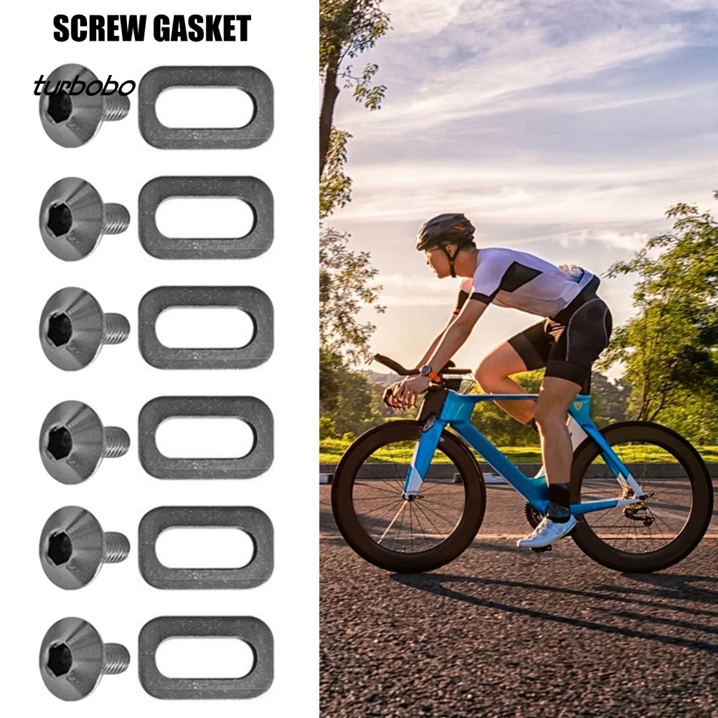 1 Bộ Vòng Đệm Bằng Kim Loại Gọn Nhẹ Độ Cứng Cao Bảo Vệ Bàn Đạp Xe Đạp