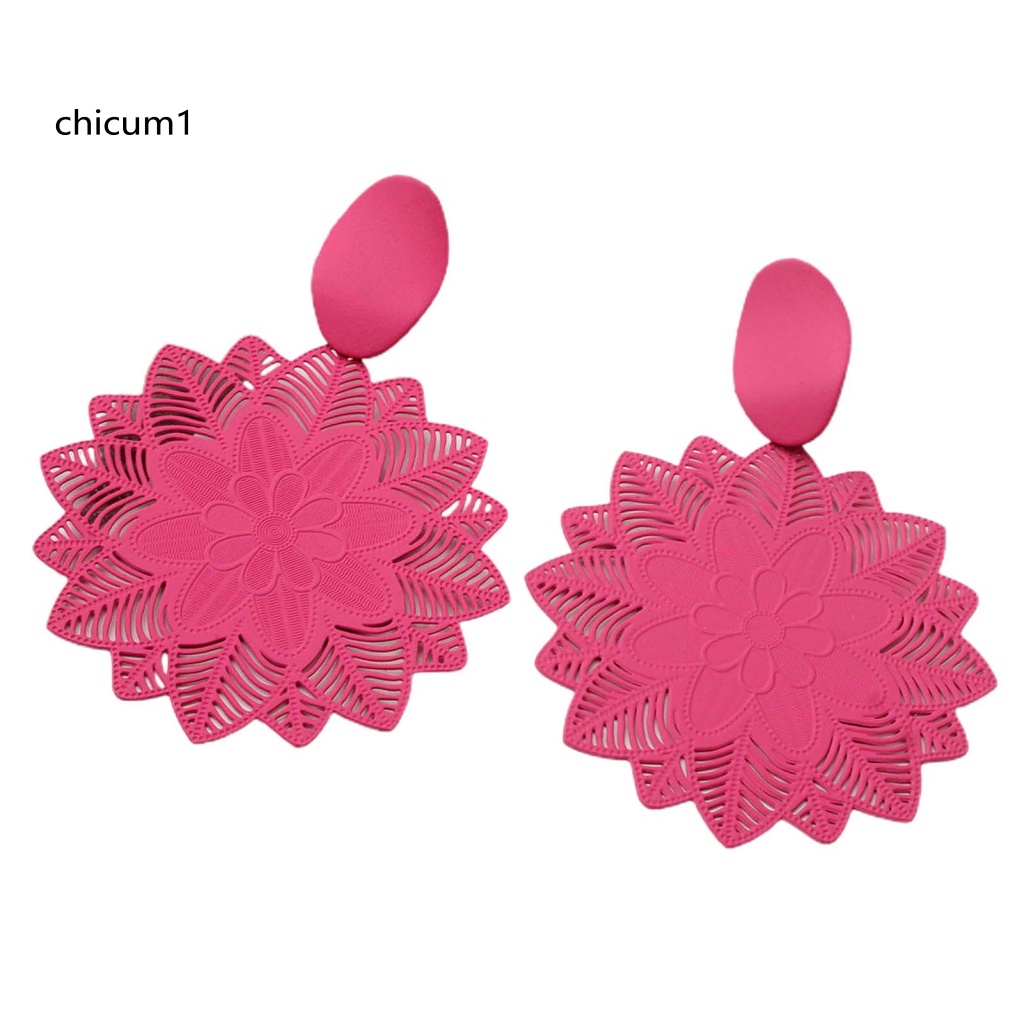 1 Đôi Bông Tai Hình Hoa Rỗng Kiểu Vintage Cho Nữ